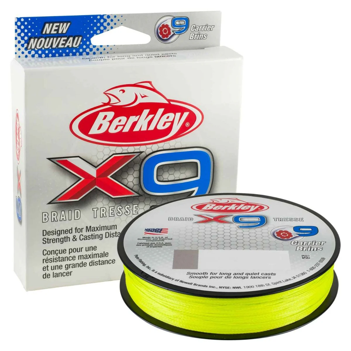 Berkley X9 Braided Fishing Line Flame Green 300m - Image 3