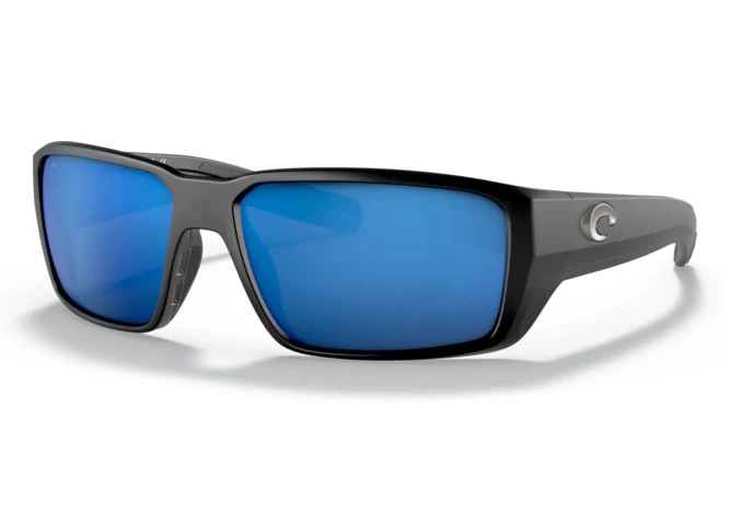 Costa Fantail Pro Matte Black Frame 580g Glass Lens Performance Polarised Sunglasses - Image 4