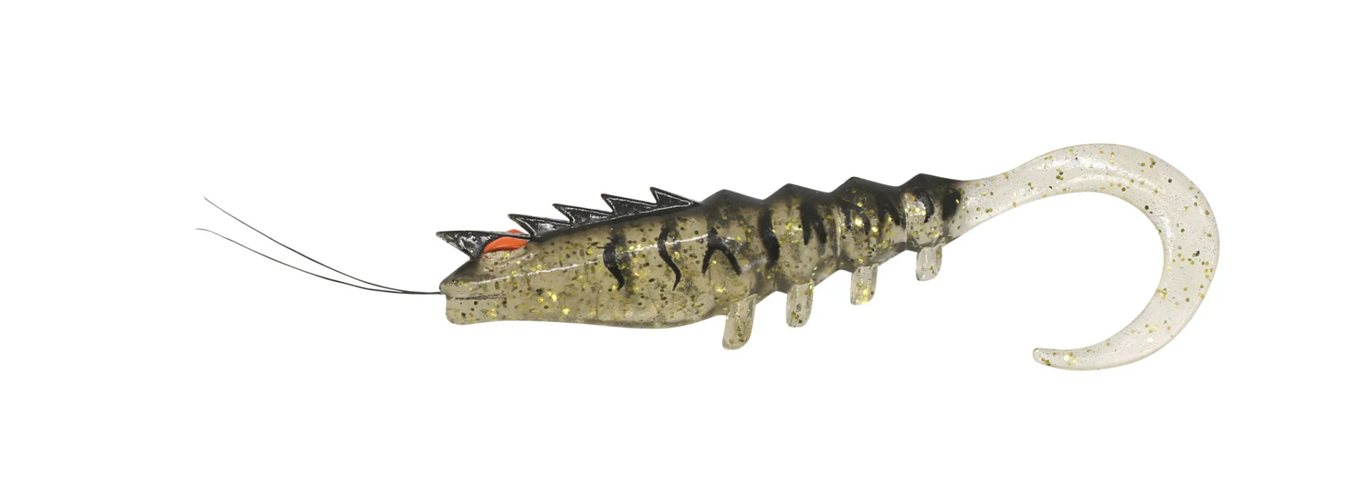 Squidgy Pro Prawn Wriggler Tail 95mm Soft Plastic Lure - Image 3